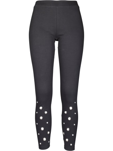 Urban Classics Urban Classics Damen Ladies Eyelet Leggings in black