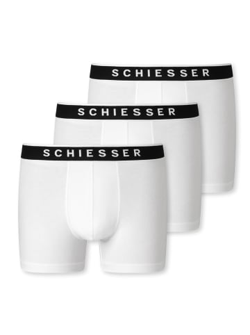 Schiesser Boxershorts 3er Pack in Weiß