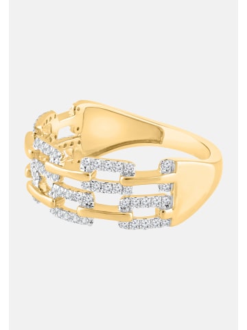 Diamant Exquis Ring aus 375 Gelbgold mit Diamant
