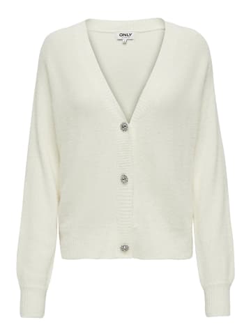 ONLY Strickjacke in Cloud Dancer