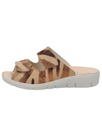 Solidus Damen Pantoletten Honey - Weite H in Beige