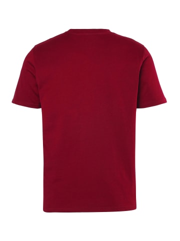 Men Plus Kurzarm T-Shirt in burgunderrot
