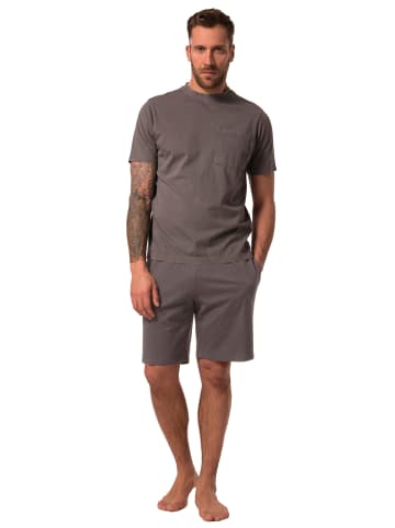 JP1880 Langer Schlafanzug in anthrazit