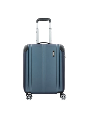 travelite City S 4-Rollen Kabinentrolley 55 cm marine