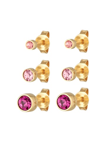 Elli Ohrringe 925 Sterling Silber in Pink
