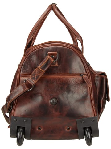Greenburry Reisetasche Rugged Trolley Traveller in Teak Brown