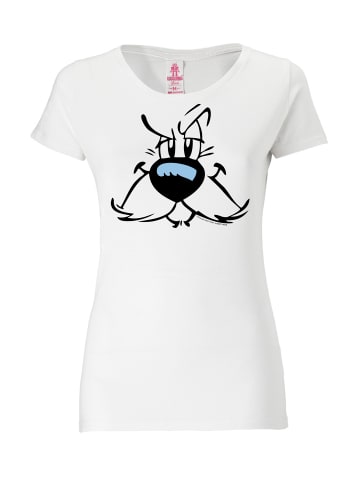 Logoshirt T-Shirt Idefix - Faces - Asterix in altweiss