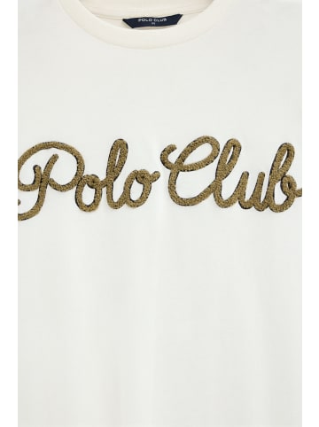 Polo Club T-Shirt MAN MIRROR TSHIRT SHORT SLEEVE REGULAR FIT in Ecru