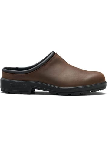 Blundstone Clog "#2421 Antique Brown Leather (Originals Clogs)" in Braun