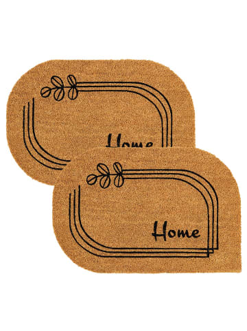 Astra Fußmatte Sonderform COCO SMART SF 2ER SET 2 in Beige