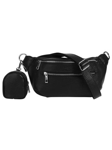 Samantha Look Gürteltasche echt Leder in schwarz
