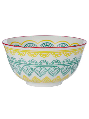 Butlers Schale ORNAMENTS 6er-Set in Grün / Gelb