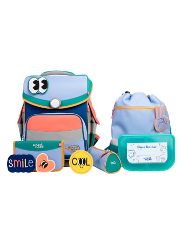 SCHOOL-MOOD Timeless Pro Schulranzen-Set 7-teilig in Happy Colours Collection