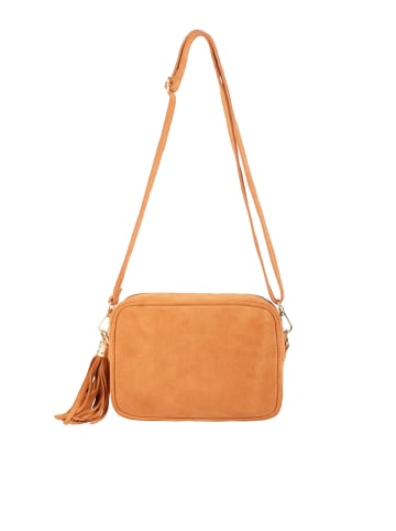 FELIPA Damen Crossbody Bag Aus Leder in Hellkamel