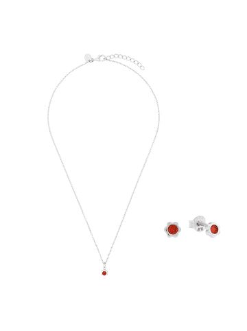 Prinzessin Lillifee Set Silber 925, rhodiniert in Rot
