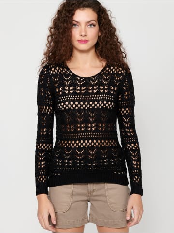 KOROSHI GESTRICKTES JERSEY in schwarz