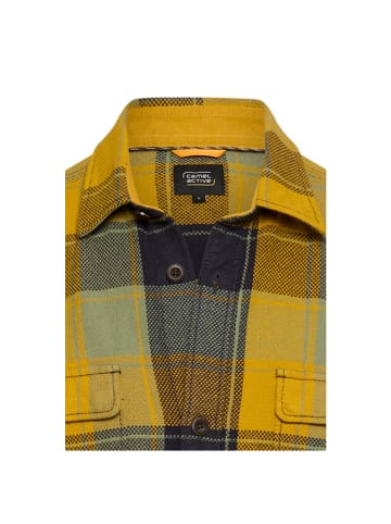 Camel Active Langarmhemd in moss yellow