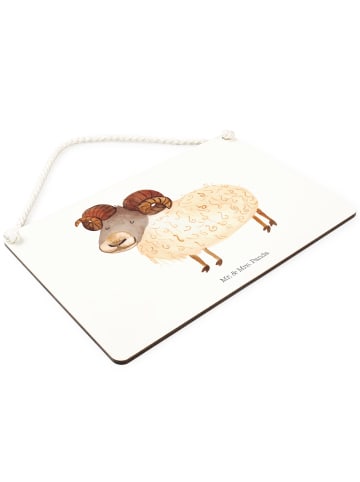 Mr. & Mrs. Panda holzbild Sternzeichen Widder ohne Spruch in Weiß