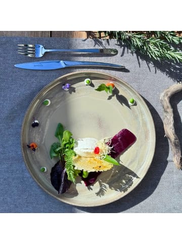 gipfelstück Speiseteller-Set, Steinzeug Nebelwald in Beige