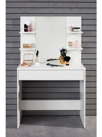 ebuy24 Schminktisch Basix Weiß 85 x 40 cm
