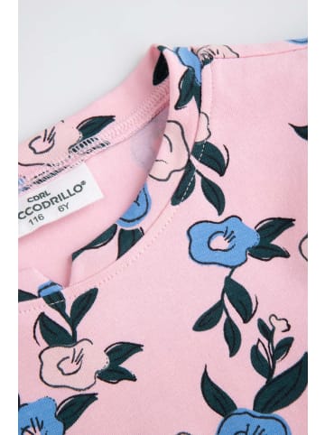 Coccodrillo Kleid mit langen Ärmeln in gedämpftes Rosa