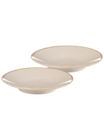 Ritzenhoff & Breker 2er Set Servierplatten Sahara in ø 31 cm in Creme