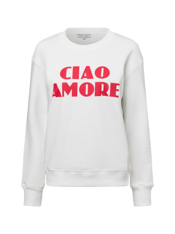 Marie Lund Sweatshirt in ecru rot - 0001