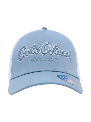 Carlo Colucci Trucker Cap Dujanic in Blau / Weiß