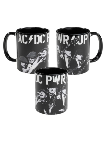 ACDC AC/DC Tasse PWR/UP Kaffeetasse Becher Kaffeebecher 320 ml in schwarz