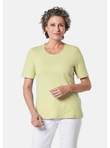 GOLDNER T-Shirt Basic Baumwollshirt mit kurzem Arm in gelb