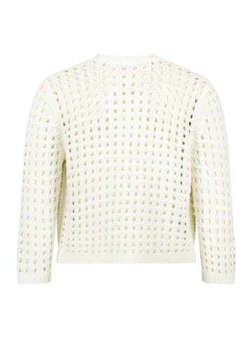 Betty Barclay Casual-Strickjacke mit Effektgarn in Rohweiß