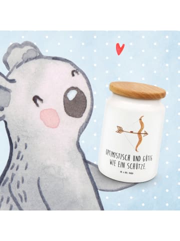 Mr. & Mrs. Panda salzdose Sternzeichen Schütze mit Spruch in Weiß