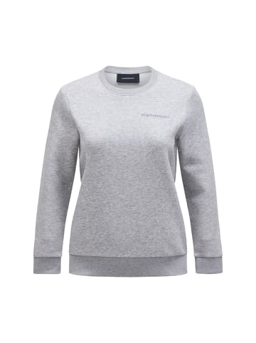 Peak Performance Sweatshirtpullover W Original Small Logo Crew in GRAU