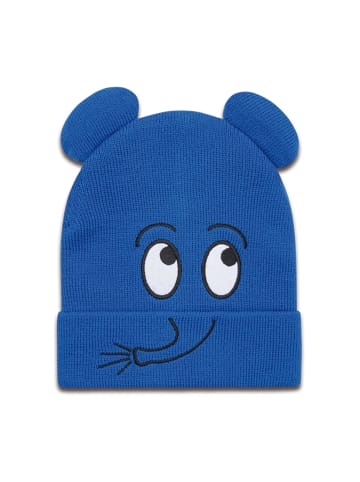 Logoshirt Beanie Maus - Elefant Mascot in blau