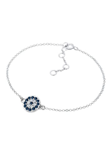 Elli Armband 925 Sterling Silber Evil Eye in Blau