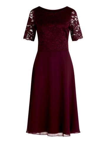 Vera Mont Cocktailkleid mit Spitze in Strong Aubergine