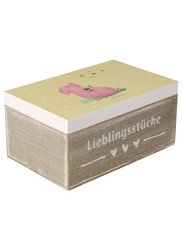 Mr. & Mrs. Panda holzschachtel Schwein Glück ohne Spruch in Gelb Pastell