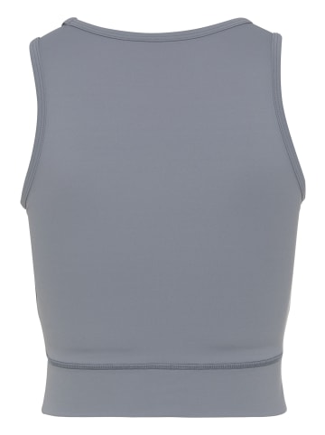 LASCANA ACTIVE Crop-Top in blau-grau