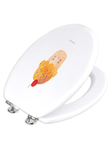 Mr. & Mrs. Panda WC Deckel Cupcake ohne Spruch in Weiß