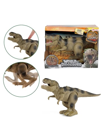 Toi-Toys WORLD OF DINOSAURS - Dino T-Rex (laufend, mit Ton) in braun