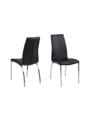 ebuy24 Esszimmerstuhl Amin Schwarz 4er Set