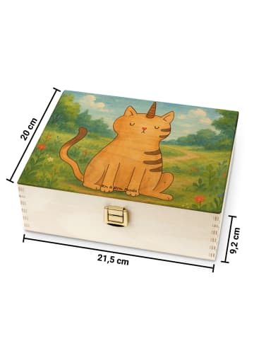 Mr. & Mrs. Panda Teedose Einhorn Katze Design ohne Spruch in Weiß