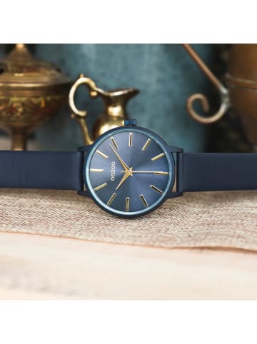 Oozoo Analog-Armbanduhr Oozoo Timepieces dunkelblau groß (ca. 42mm)
