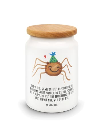 Mr. & Mrs. Panda Keksdose Spinne Agathe Party mit Spruch in Weiß