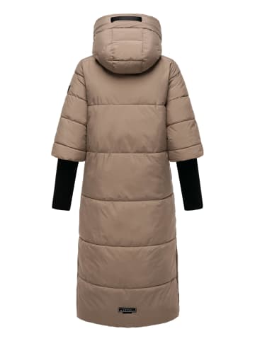 Navahoo Steppmantel Ciao Miau XIV in Taupe Grey