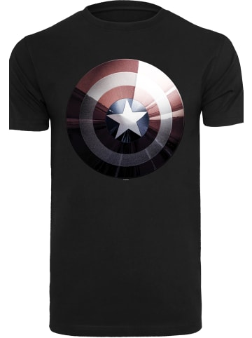 F4NT4STIC T-Shirt T-Shirt 'Marvel Captain America Shield Shiny' in schwarz