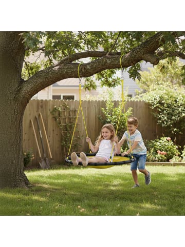 relaxdays Nestschaukel in Gelb - Ø 120 cm