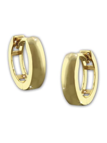 GoldDream Echtgold, 333er Gelbgold Damen Creolen Ohrring ca. 13mm