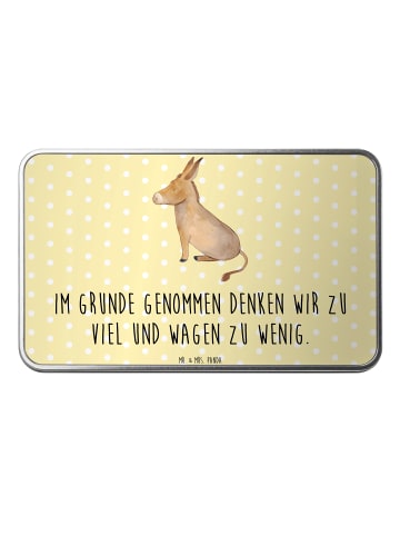 Mr. & Mrs. Panda gewürzdose Esel mit Spruch in Gelb Pastell