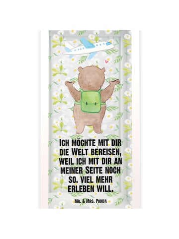 Mr. & Mrs. Panda outdoor laterne Bär Flugzeug mit Spruch in Transparent